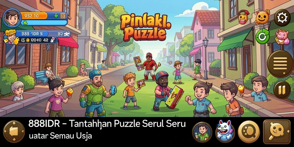Tangkapan layar utama gameplay Puzzle menampilkan berbagai teka-teki menarik dan menantang.