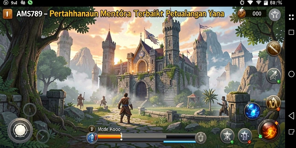 Tampilan menarik dari gameplay seru Tower Defense di AMS789.