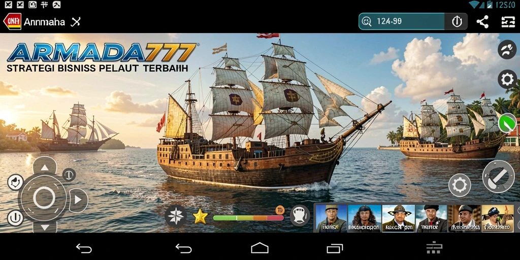 Screenshot ARMADA777 menampilkan aksi seru dalam strategi maritim.