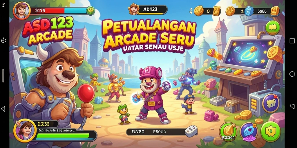 Tampilan gameplay seru dari ASD123 dengan berbagai tantangan arcade.