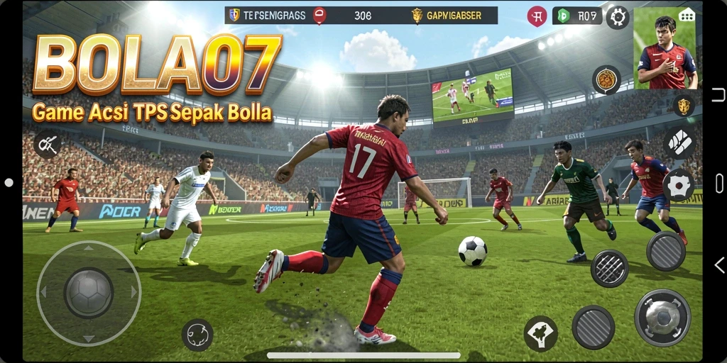 Tampilan gameplay seru dalam BOLA07 yang menegangkan.