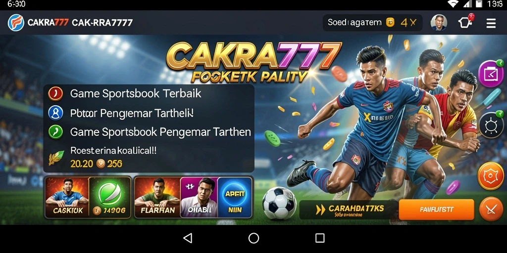 Tampilan menarik dari gameplay Sportsbook di CAKRA777.
