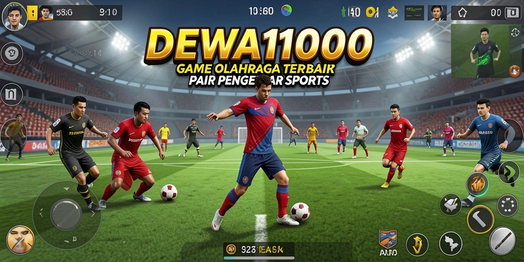 Screenshot gameplay DEWA1000 menampilkan aksi olahraga yang seru.