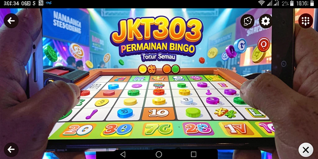 Tampilan gameplay seru dalam JKT303 dengan berbagai fitur Bingo.