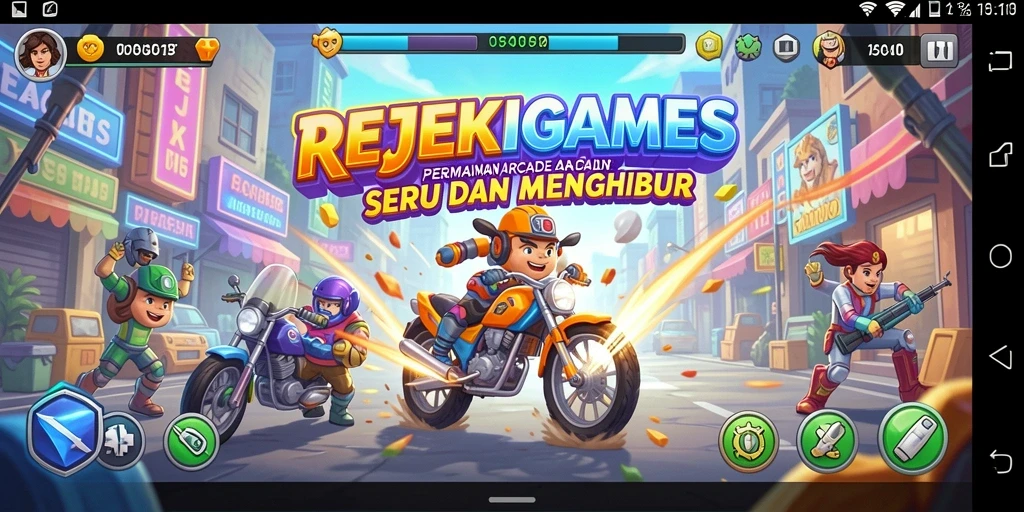 Tampilan gameplay seru dari REJEKIGAMES yang penuh tantangan.