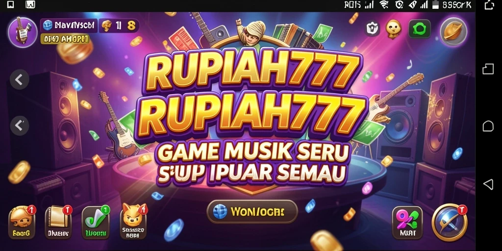 Screenshot gameplay RUPIAH777 menampilkan aksi seru menebak lagu.