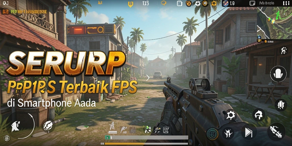 Tampilan mendebarkan gameplay FPS dalam SERURP.