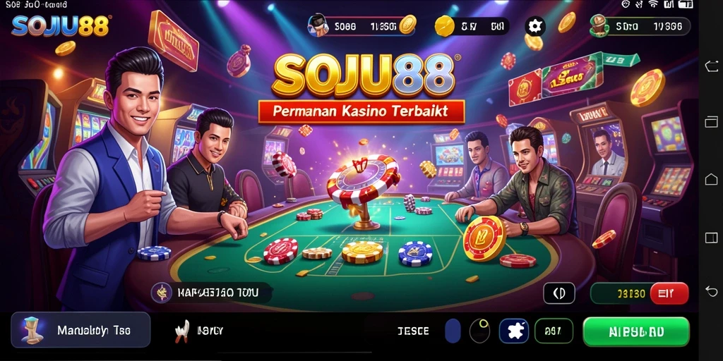 Gameplay seru dan menarik di aplikasi Kasino SOJU88.