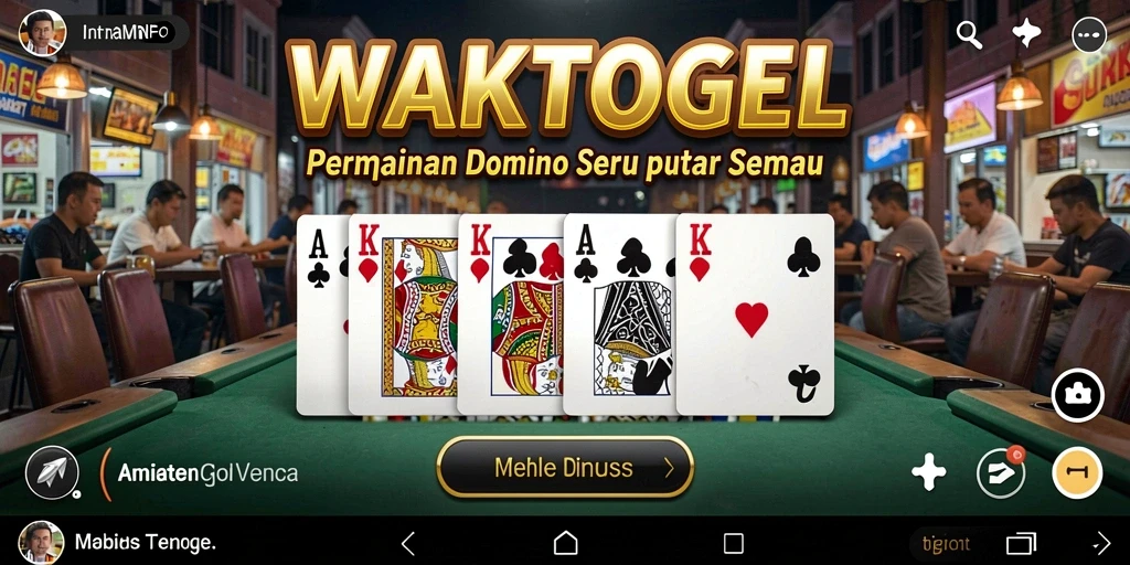 Screenshot gameplay Domino WAKTOGEL yang penuh aksi.
