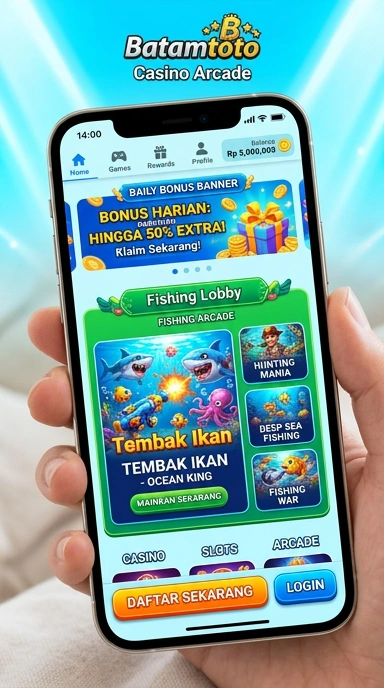 Tampilan aplikasi batamtoto yang modern dan menarik.